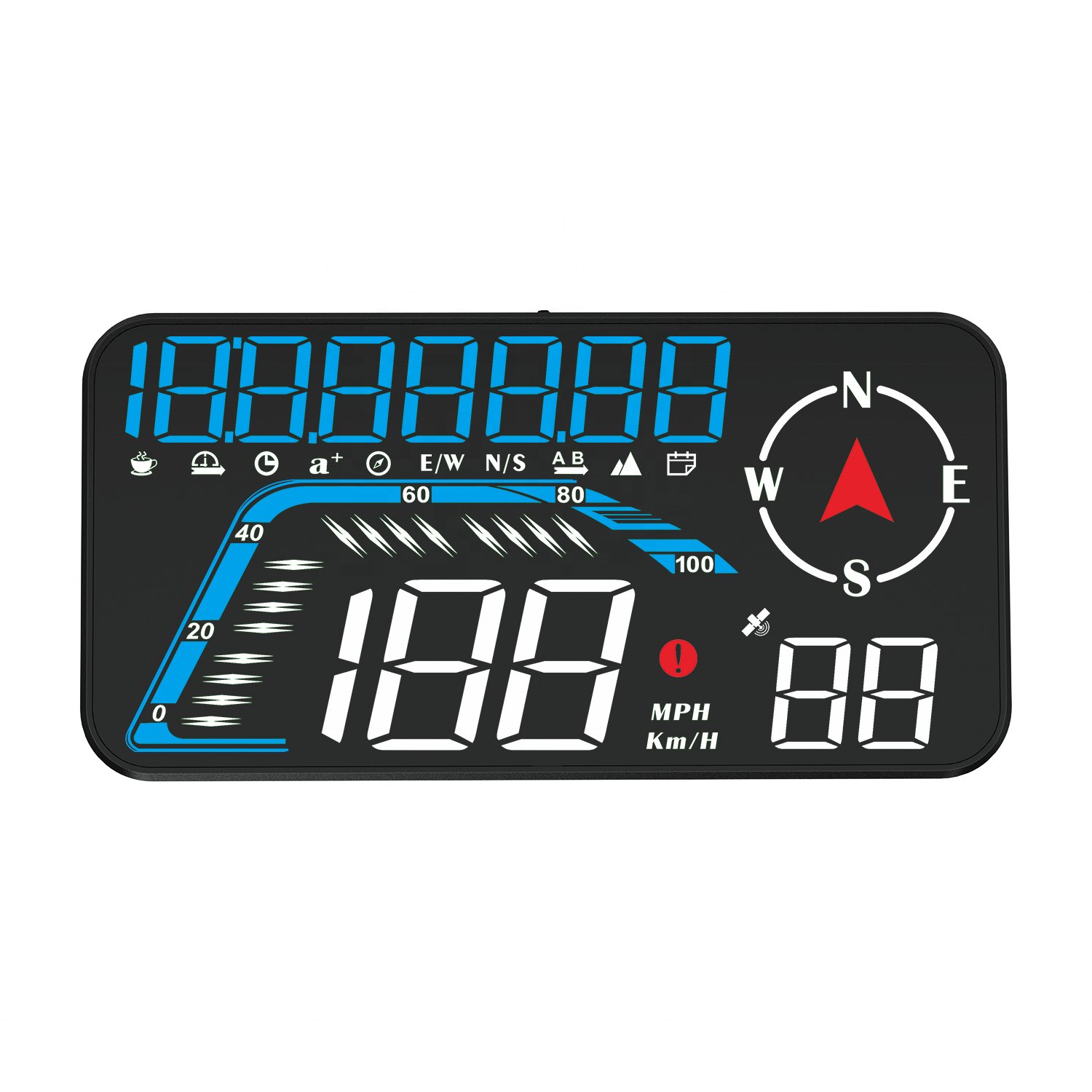 2023 WiiYii G12 GPS Speedometer Display Speed Driving Distance Direction Head up Display for All Vehicle